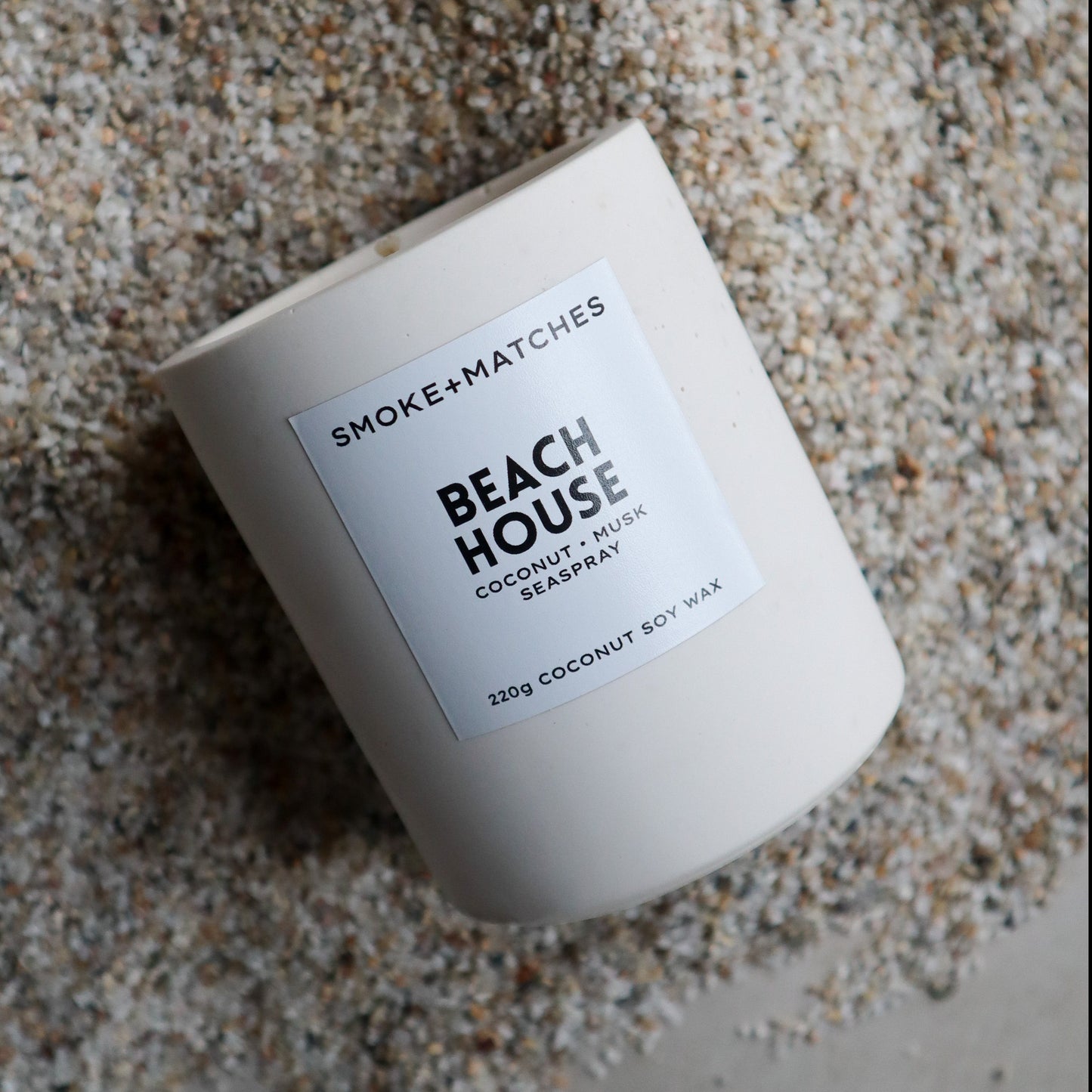 Beach House - 220g Candle - Stone Jar