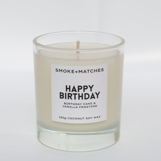 Happy Birthday - 220g Candle